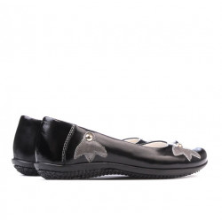 Scarpe bambini 117 vernice nero+grigio