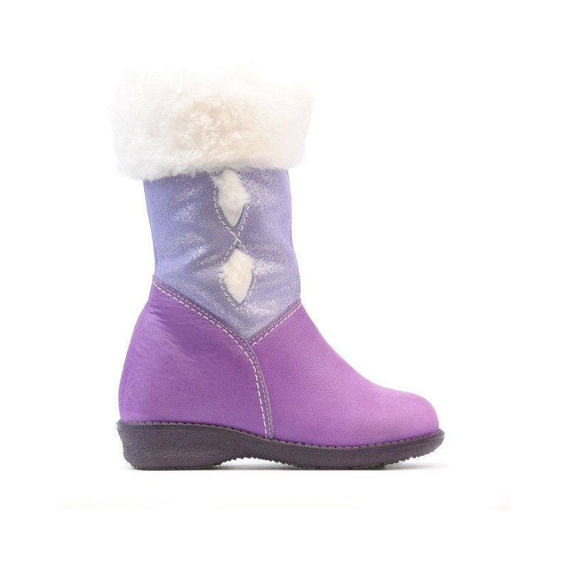 Stivali per bambini piccoli 24c viola+bianco