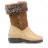 Stivaletti bambini piccoli 24c beige combinato