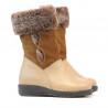 Stivaletti bambini piccoli 24c beige combinato