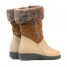 Stivaletti bambini piccoli 24c beige combinato