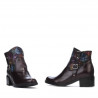 Stivaletti donna 3319 bordeaux pastello