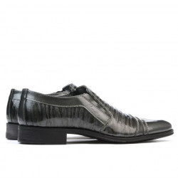 Scarpe eleganti adolescenti 389 vernice grigia combinata