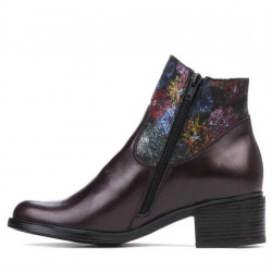 Stivaletti donna 3319 bordeaux pastello