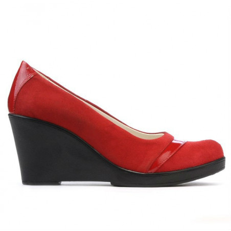 Scarpe casual donna 647 rosso velluto