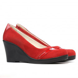 Scarpe casual donna 647 rosso velluto