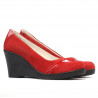 Scarpe casual donna 647 rosso velluto