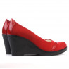 Scarpe casual donna 647 rosso velluto