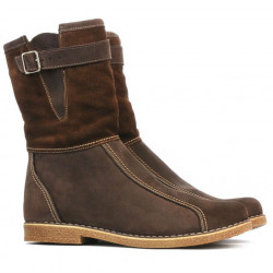 Stivaletti donna 3249 bufo caffè combinato