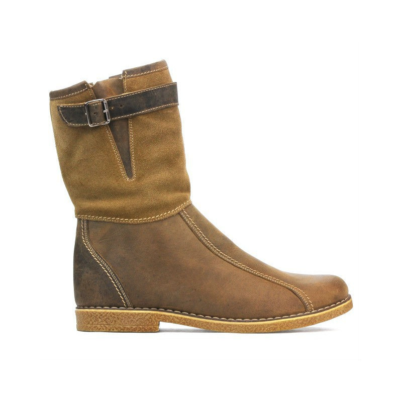 Stivaletti donna 3249 tuxon sabbia combinato