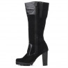 Stivali donna 1140 nero antilope combinato