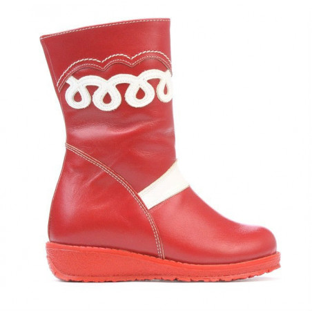 Stivali bambini piccoli 23c rosso+bianco