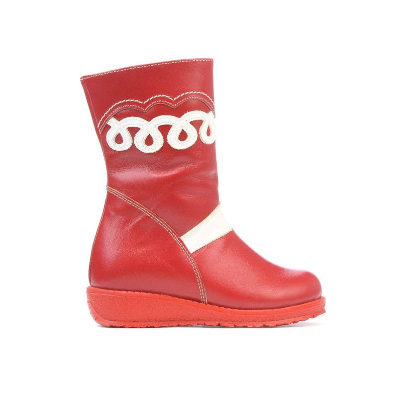 Stivali bambini piccoli 23c rosso+bianco