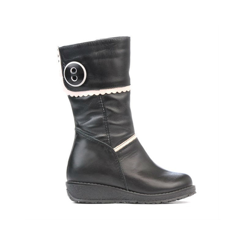 Stivaletti bambini piccoli 25c nero combinato