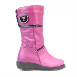Stivaletti per bambini piccoli 25c rosa+nero