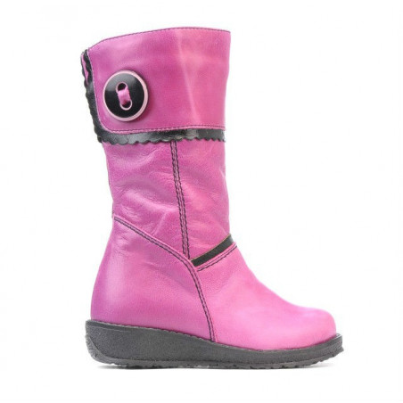 Stivaletti per bambini piccoli 25c rosa+nero