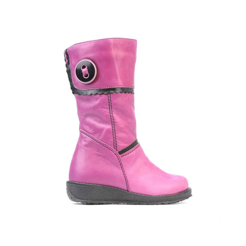 Stivaletti per bambini piccoli 25c rosa+nero