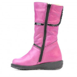 Stivaletti per bambini piccoli 25c rosa+nero