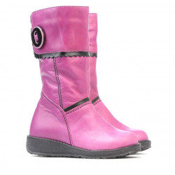 Stivaletti per bambini piccoli 25c rosa+nero