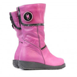 Stivaletti per bambini piccoli 25c rosa+nero