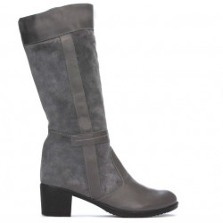 Stivali donna 3250 grigio combinato