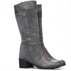 Stivali donna 3250 grigio combinato