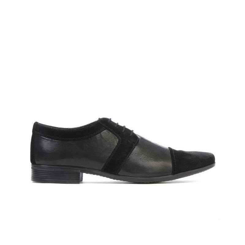 Scarpe eleganti uomo 742 nero combinato