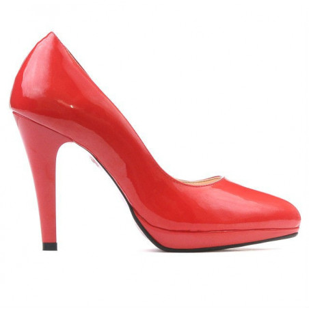 Scarpe eleganti donna 1233 vernice rosso