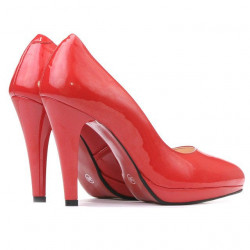 Scarpe eleganti donna 1233 vernice rosso