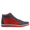 Stivaletti donna 3283 indigo+rosso