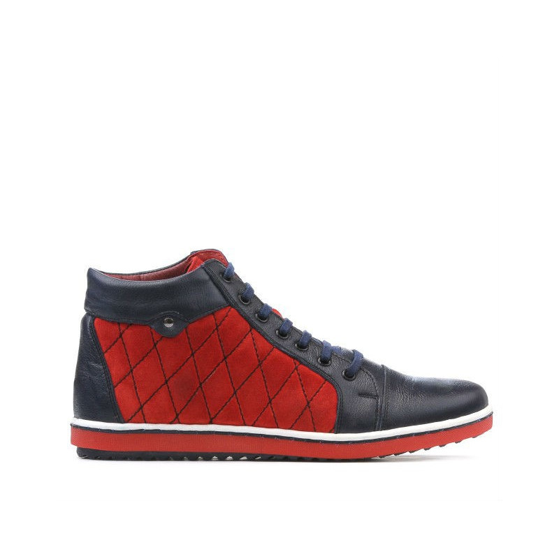 Stivaletti donna 3283 indigo+rosso