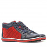 Stivaletti donna 3283 indigo+rosso