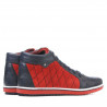 Stivaletti donna 3283 indigo+rosso