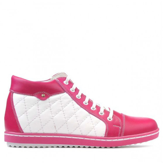 Stivaletti donna 3283 rosa+bianco