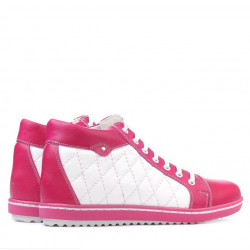 Stivaletti donna 3283 rosa+bianco