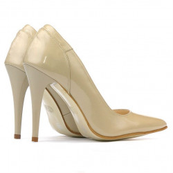 Scarpe eleganti donna 1230 vernice beige