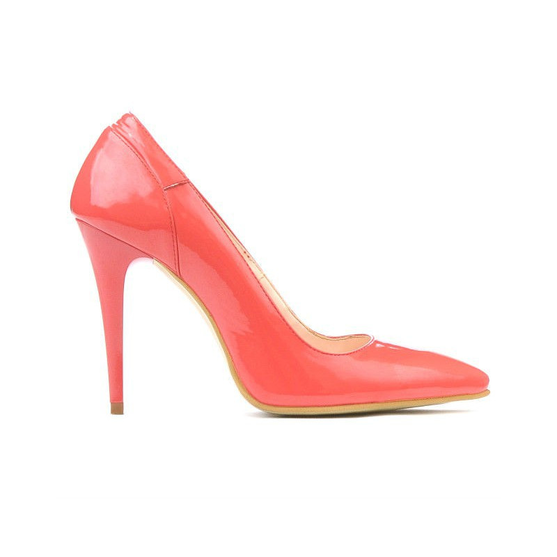 Scarpe eleganti donna 1230 vernice rosso corallo