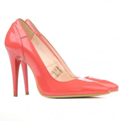 Scarpe eleganti donna 1230 vernice rosso corallo