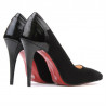 Scarpe eleganti donna 1230 nero antilope+lacca nera