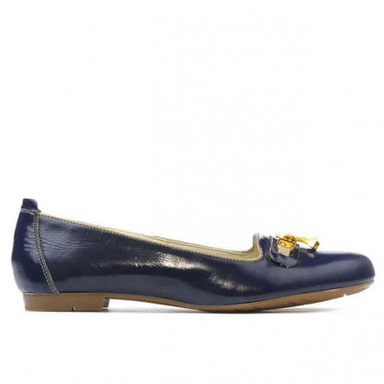 Scarpe casual donna 639 vernice indaco