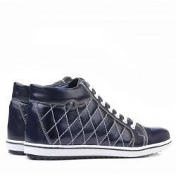 Stivaletti donna 3283 vernice indaco