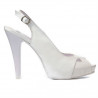 Sandali donna 1222 vernice bianca