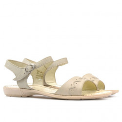 Sandali donna 590 beige+caramello
