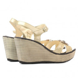 Sandali donna 5006 vernice beige