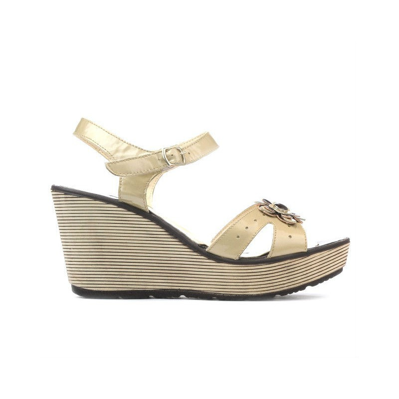 Sandali donna 5006 vernice beige