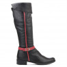 Stivali donna 3263 nero+bordeaux