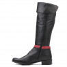 Stivali donna 3263 nero+bordeaux