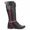 Stivali donna 3263 nero+bordeaux
