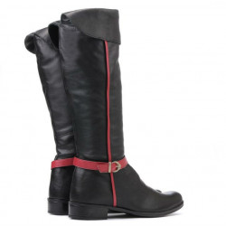 Stivali donna 3263 nero+bordeaux