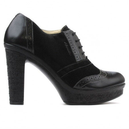 Scarpe casual donna 637 nero combinato